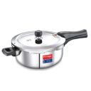 Prestige svachh triply outer lid pressure cooker with unique deep lid for spillage control silver