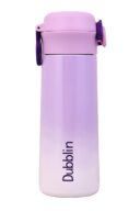 Dubblin Bon Bon Premium Stainless Steel Double Wall Vacuum Insulated BPA Free Water Bottle, Sports Thermos Flask Keeps Hot 12 Hours, Cold 24 Hours(Violet,380 ml)