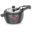 Prestige Apple DUO Plus Svachh Hard Anodised Inner Lid Pressure Cooker, 5.0 L (Black)