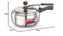 Prestige Nakshatra Alpha Stainless Steel Inner Lid Pressure Cooker, 3.5 Litres, Silver