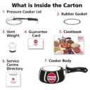 Hawkins Contura Hard Anodized Pressure Cooker, 1.5 Liters Visit the Hawkins Store