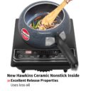 Hawkins 2 Litre Ceramic Nonstick Pressure Cooker, Induction Inner Lid Cooker, Granite Contura shaped Cooker, Best Cooker (ICC20)