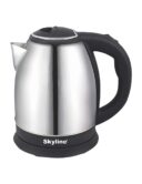 SKY LINE Stainless Steel VTL 5006 Electric Kettle (Silver and Black, 1.8L)