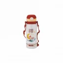 Dubblin Donut Stainless Steel Double Wall Vacuum Insulated BPA Free Water Bottle for Kids with Anti Skid Bottom & Lea