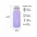 Dubblin Stainless Steel Water Bottle 300ml(ROBOT)